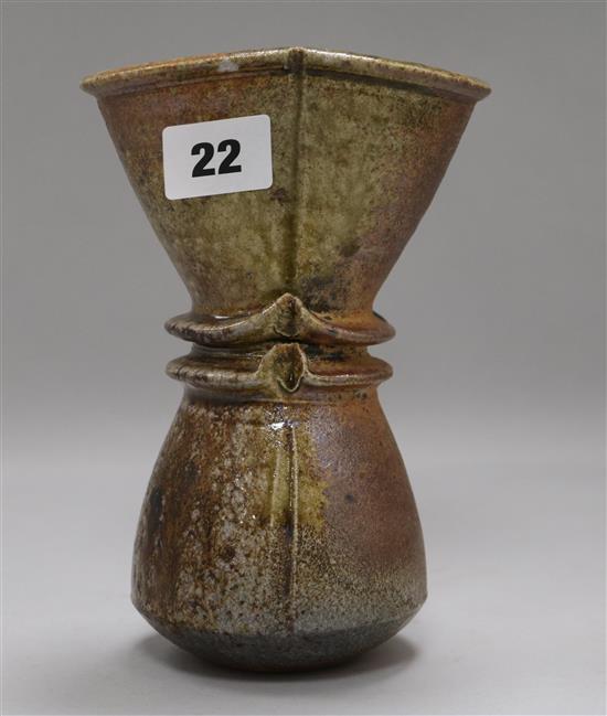 A John Leach Muchelney pottery vase height 19cm